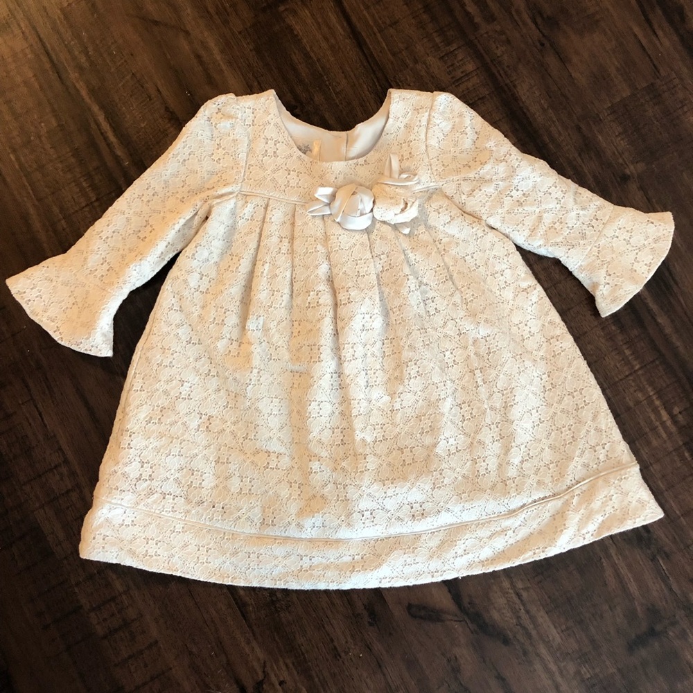 Cream Lacy Dress